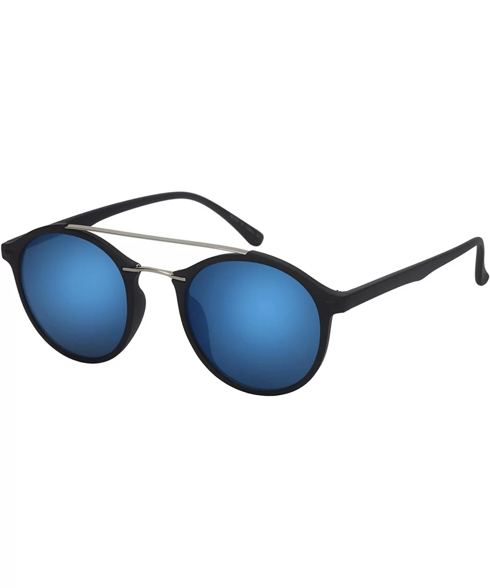 Retro Inspired Plastic Round Sunglasses for Men Women 53104-REV - CN18INLLRE4 $13.02 Round