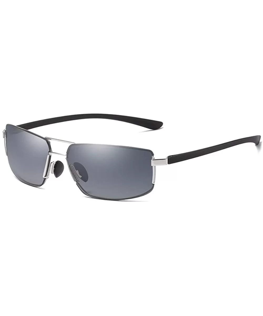 Men's Sunglasses Sunglasses Frameless Square Sunglasses Anti-Ultraviolet Glasses - D - C018QS0DU96 $64.14 Aviator