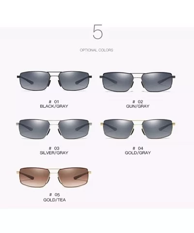 Men's Sunglasses Sunglasses Frameless Square Sunglasses Anti-Ultraviolet Glasses - D - C018QS0DU96 $64.14 Aviator