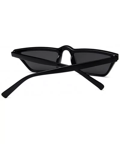 Vintage Small Square Shade Sunglasses Women Eyewear Plastic Frame - Red - CK18D8Z3G2R $8.15 Rimless