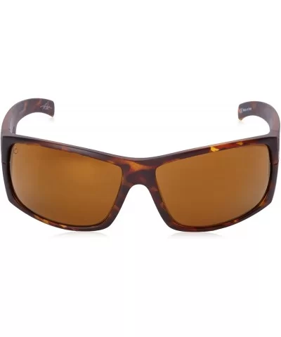 Mudslinger Matte Tortoise Polarized Wrap Sunglasses - Matte Tort M2 - CF11SDBLUUT $86.75 Wrap