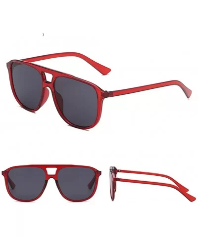 Retro Polarized Sunglasses For Women Sun Protection Driving Outdoor Eyewear - F - C018ST4W087 $12.23 Wrap