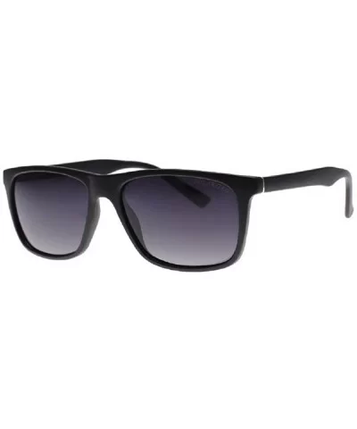 Men's Classic Sport Rectangle Polarized Sunglasses - Matte Black - C018THXGKZH $25.22 Rectangular