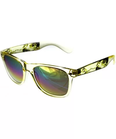 Love Wins" Wayfarer Sunglasses with Rainbow Revo Lens for Stylish Men and Women - Gold W/ Rainbow Lens - CX1240TOKCH $23.99 W...