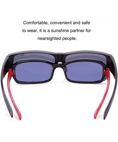 Driver Goggles Sunglasses Prescription Glasses - Red - CU18CYHKXO4 $34.37 Oversized