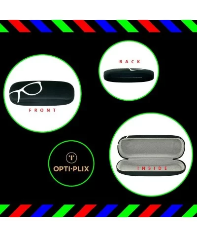 Glasses Case Hard Shell - Eyeglass And Sunglass Case For Men - Women - And Kids - Black Design - C2189N50CNG $11.50 Aviator