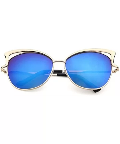 Stylish Sunglasses for Men Women 100% UV protectionPolarized Sunglasses - Blue - CZ18S7HRANC $10.75 Sport