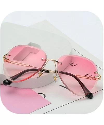 RimlRound Sunglasses Women Flower Gradient Sun Glasses Female Metal Frame Shades Eyewear UV400 - 1535pink - C219858HROZ $27.8...