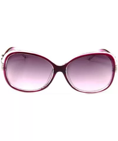 2019 Oversized Gradient Ladies Sunglasses Women Brand Designer Classic Sun Glasses Vintage - Red - CD18W80AL0K $12.67 Oversized