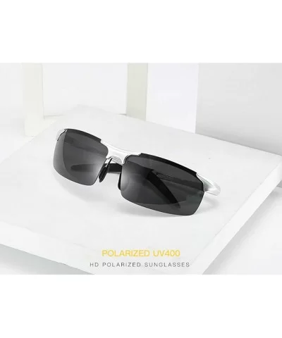 Men's Polarized Sports Riding Glasses Smart Photochromic Glasses - Black Grey C1 - CS1905GHITU $26.16 Square