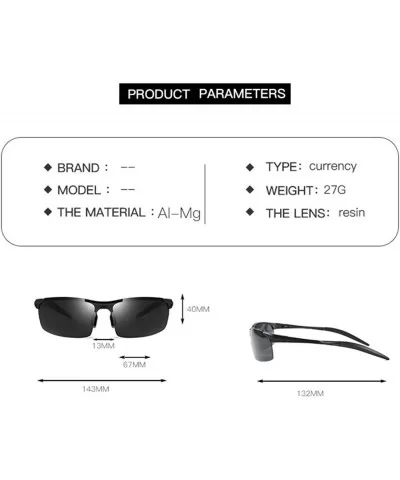 Men's Polarized Sports Riding Glasses Smart Photochromic Glasses - Black Grey C1 - CS1905GHITU $26.16 Square