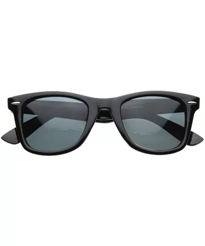 Medium Polarized Lens Classic Original Horn Rimmed Sunglasses (Black) - CZ116O2M7G5 $13.71 Wayfarer