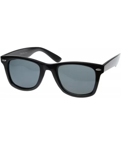 Medium Polarized Lens Classic Original Horn Rimmed Sunglasses (Black) - CZ116O2M7G5 $13.71 Wayfarer