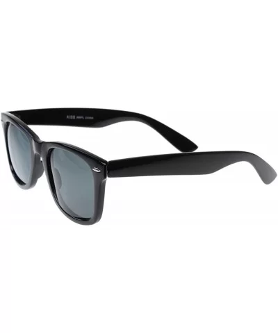 Medium Polarized Lens Classic Original Horn Rimmed Sunglasses (Black) - CZ116O2M7G5 $13.71 Wayfarer