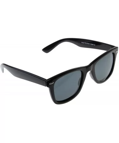 Medium Polarized Lens Classic Original Horn Rimmed Sunglasses (Black) - CZ116O2M7G5 $13.71 Wayfarer