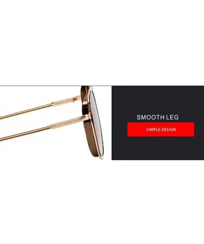 Fashion 2019 new sunglasses- ladies sunglasses- double beam sunglasses - C - CM18S9LMUUE $67.81 Aviator