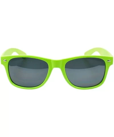 Matte Solid Color Fashion Sunglasses UV Protection - Different Colors - Green - CB1230W0CIB $11.40 Wayfarer