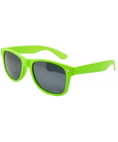 Matte Solid Color Fashion Sunglasses UV Protection - Different Colors - Green - CB1230W0CIB $11.40 Wayfarer