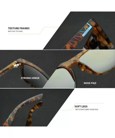 Polarized Sunglasses TR90 Unbreakable Frame for Men Women 6018R - Gold - C718RNKOD8N $23.40 Oval