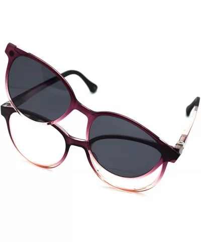 Clear Bifocal + Polarized Magnetic Clip on - Polarized Sunglasses New Arrived - CO18LMCU6D7 $45.62 Wayfarer