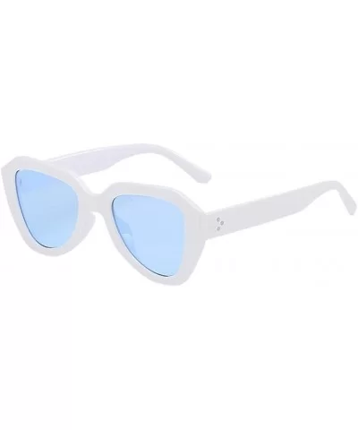 Oversized Lightweight Sunglasses Valentines - White - CY18SXLIEHU $9.42 Sport