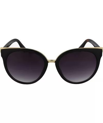 3277 Cat-Eye Fashion Sunglasses - UV Protection - Black and Brown Tortoise - CM18WHL457K $37.03 Sport