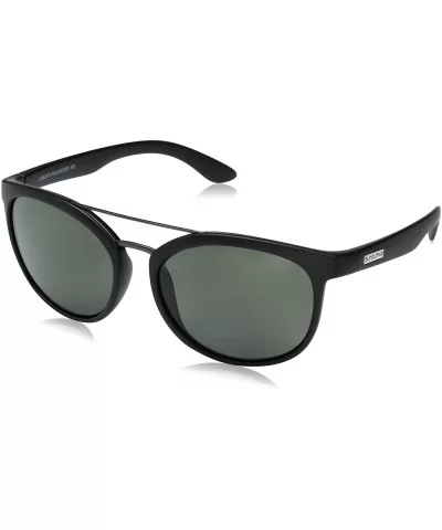 Liberty Polarized Sunglasses - Matte Black Frame/Gray Polycarbonate Lens - CZ12O0HV848 $27.80 Sport