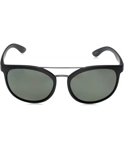 Liberty Polarized Sunglasses - Matte Black Frame/Gray Polycarbonate Lens - CZ12O0HV848 $27.80 Sport