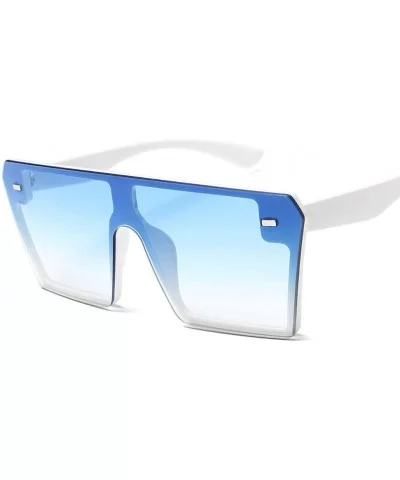 Colorful Sunglasses Personality Driving - White Blue - CY190MX035Q $63.77 Square