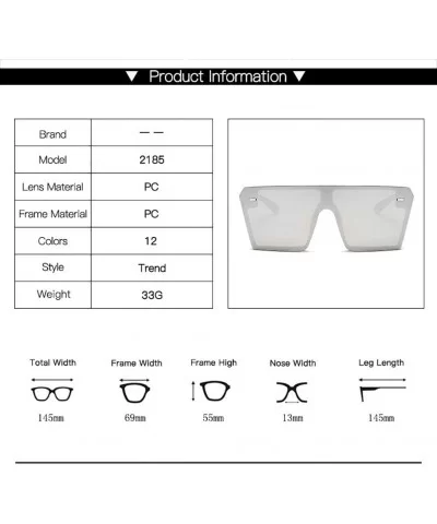 Colorful Sunglasses Personality Driving - White Blue - CY190MX035Q $63.77 Square