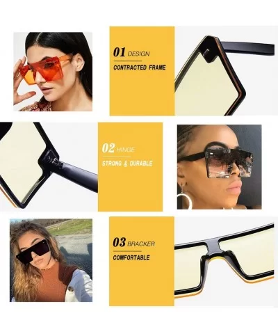 Colorful Sunglasses Personality Driving - White Blue - CY190MX035Q $63.77 Square