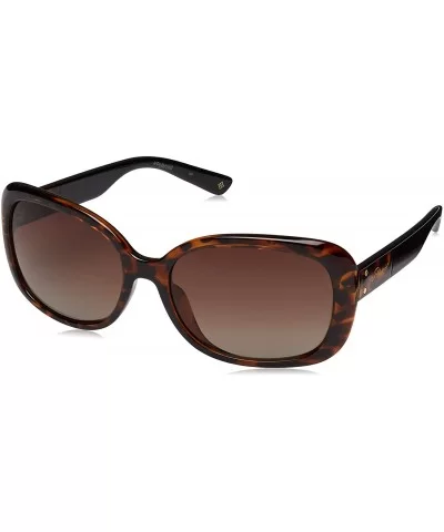 womens Pld 4069/G/S/X Square Sunglasses - Dark Havana/Polarized Brown Gradient - CL18I0DLH76 $89.90 Square