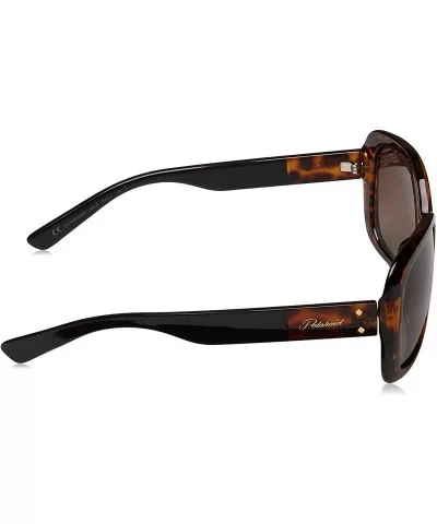 womens Pld 4069/G/S/X Square Sunglasses - Dark Havana/Polarized Brown Gradient - CL18I0DLH76 $89.90 Square