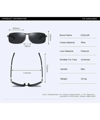 Sunglasses Polarized Antiglare Anti ultraviolet Travelling - Silver Frame Black Lens - C018WNUISN9 $41.69 Oval