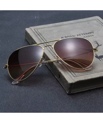 Aviator Outdoor Reading Sunglasses Gradient Brown Grey Metal Bifocal Sunglasses for Men and Women Readers 8022 - CA18QRIK7O8 ...