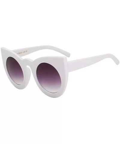 Celia - Oversized Fashion Cat Eye sunglasses - White W Smoke Lens - CE18X920EX2 $21.61 Cat Eye