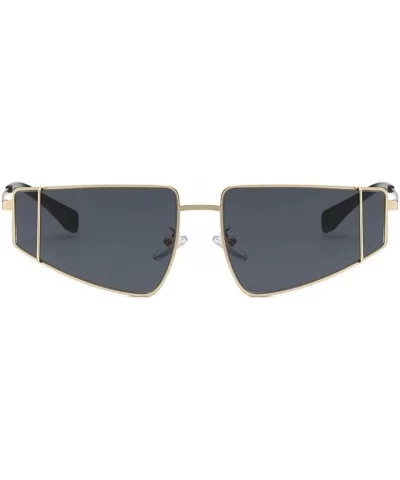 Polarized Sunglasses for Men Women Fashion Irregular Shape Sunglasses - Black - CK18T2NR7OM $11.21 Round