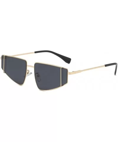 Polarized Sunglasses for Men Women Fashion Irregular Shape Sunglasses - Black - CK18T2NR7OM $11.21 Round