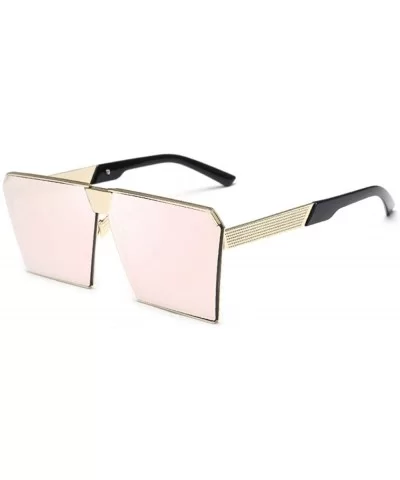 Sunglasses Women Fashion Square Sunglasses Trend Street Shoot Sunglasses - CS18X9ZG4GA $73.63 Rimless