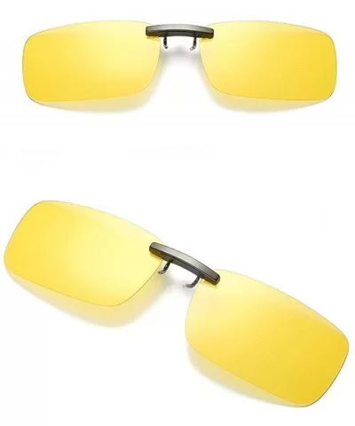 Detachable Night Vision Lens Driving Metal Polarized Clip On Sun6135ye - CY18RR2KMAM $13.96 Aviator