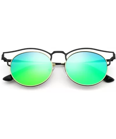 Stylish Polarized Sunglasses 100% UV Protection For Women - E-black+blue - C218EXURZ00 $28.11 Oval