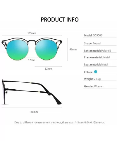 Stylish Polarized Sunglasses 100% UV Protection For Women - E-black+blue - C218EXURZ00 $28.11 Oval