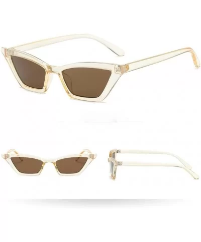 Fashion Women Vintage Cat Eye Sunglasses Retro Eyewear Ladies Man (G) - CL18EK0MIRZ $8.23 Sport