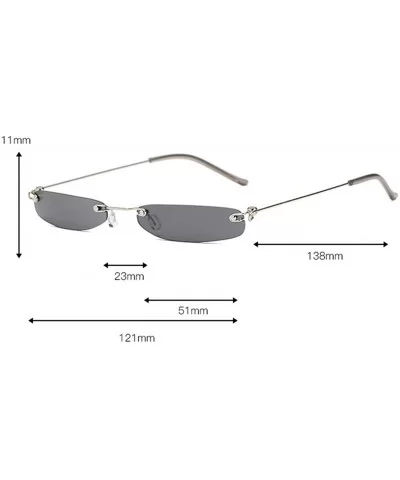 Small Oval Sunglasses For Small Face Women And Men Cat Eye Sun Glasses UV400 - C3 - CF1900DOYCA $11.23 Cat Eye