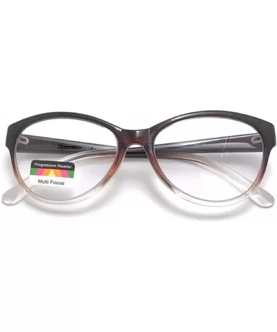 Cat Eye Multi 3 Focus Progressive Reading Glasses - Brown Fade - CQ18HW596DS $18.94 Cat Eye