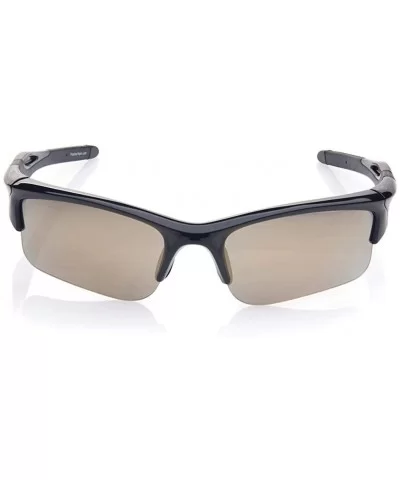 Sports Polarized Sunglasses UV Protection Sunglasses for Fishing Golf Motorcycle - Black - CA18W7Q6MHD $33.97 Sport