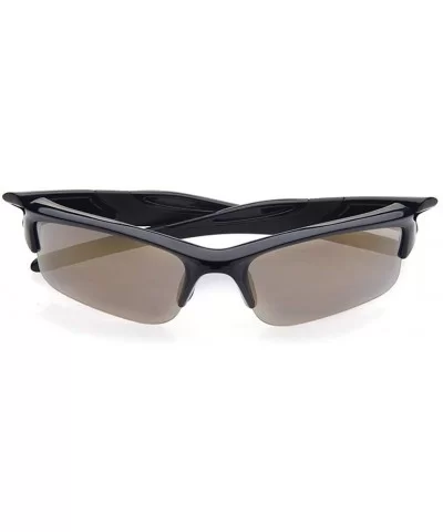 Sports Polarized Sunglasses UV Protection Sunglasses for Fishing Golf Motorcycle - Black - CA18W7Q6MHD $33.97 Sport