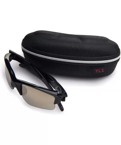 Sports Polarized Sunglasses UV Protection Sunglasses for Fishing Golf Motorcycle - Black - CA18W7Q6MHD $33.97 Sport