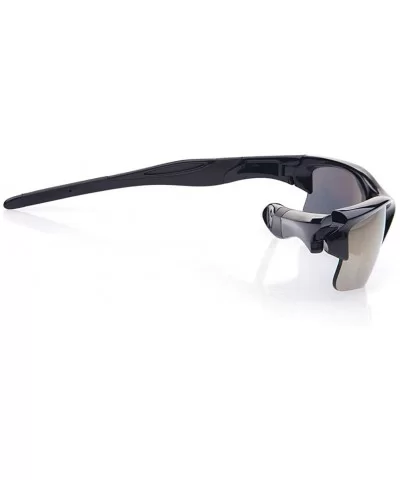 Sports Polarized Sunglasses UV Protection Sunglasses for Fishing Golf Motorcycle - Black - CA18W7Q6MHD $33.97 Sport