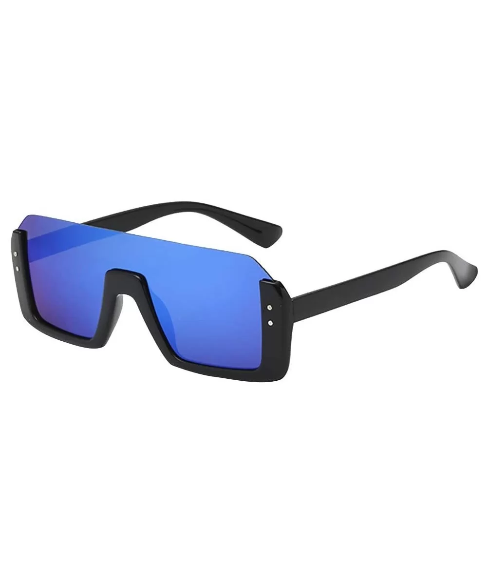 Men Vintage Eye Sunglasses Retro Eyewear Fashion UV Protection Luxury Accessory (Blue) - Blue - C8195MAQ9WZ $9.84 Rectangular